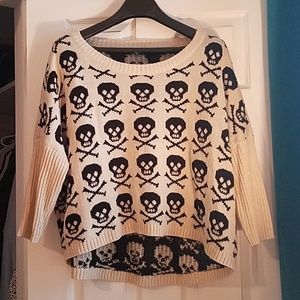 Love Culture Boxy Skull Sweater